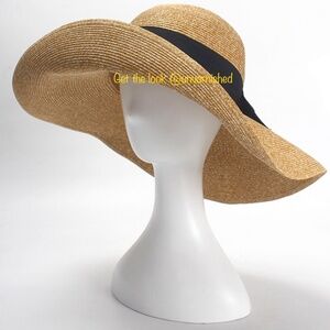 Wide Brim Leopard Scarf Straw Beach Hat